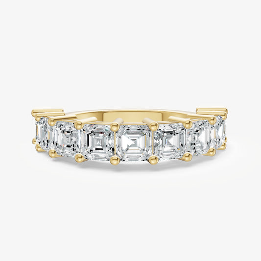 Statement Crown Set Asscher 40pt Diamond Band