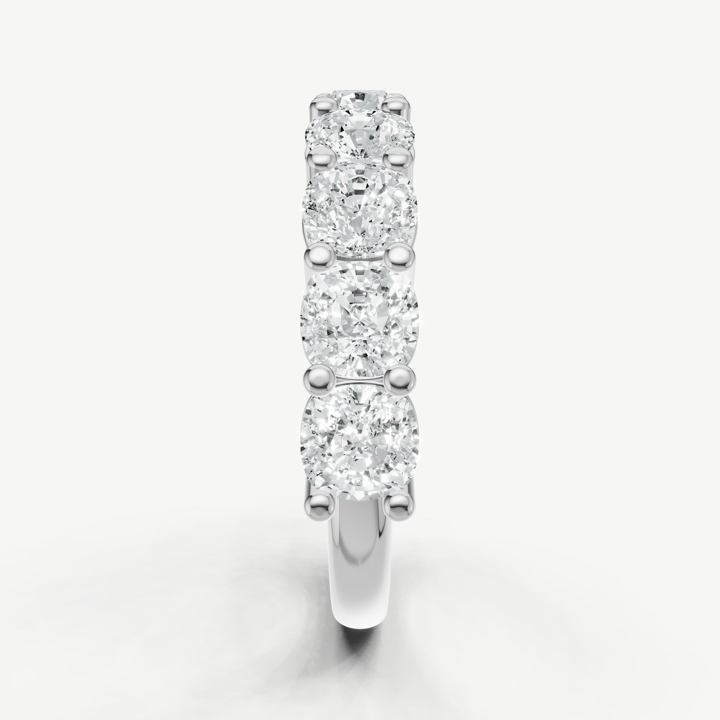 Statement Crown Set Cushion 40pt Diamond Band