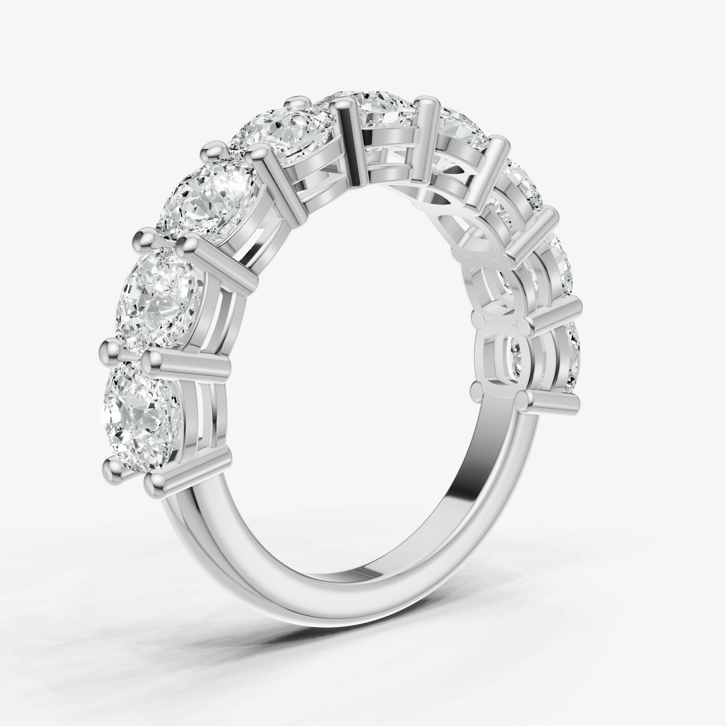 Statement Crown Set Cushion 40pt Diamond Band