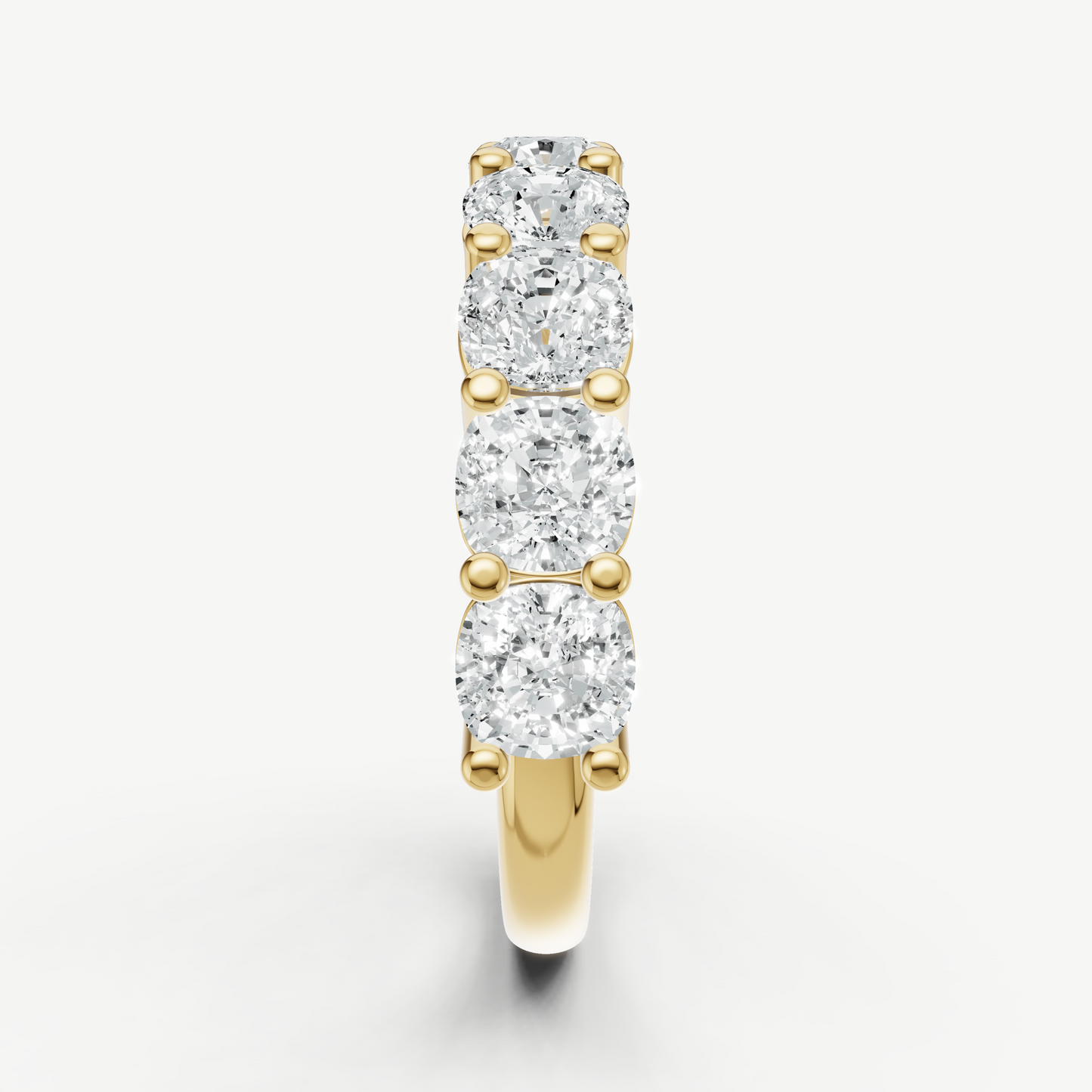 Statement Crown Set Cushion 40pt Diamond Band