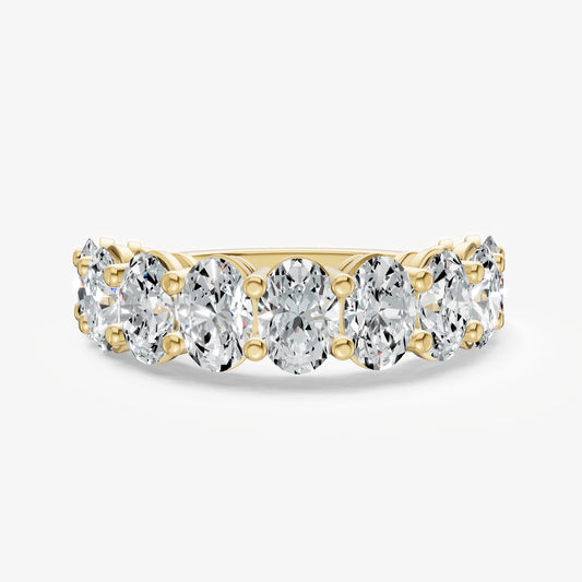 Statement Crown Set Oval 40pt Diamond Band