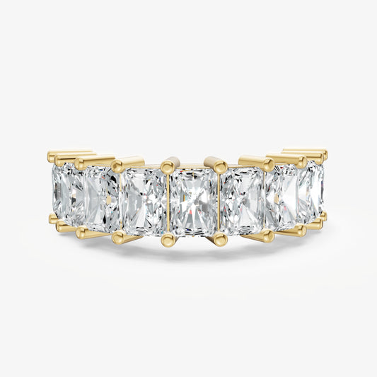 Statement Crown Set Radiant 40pt Diamond Band