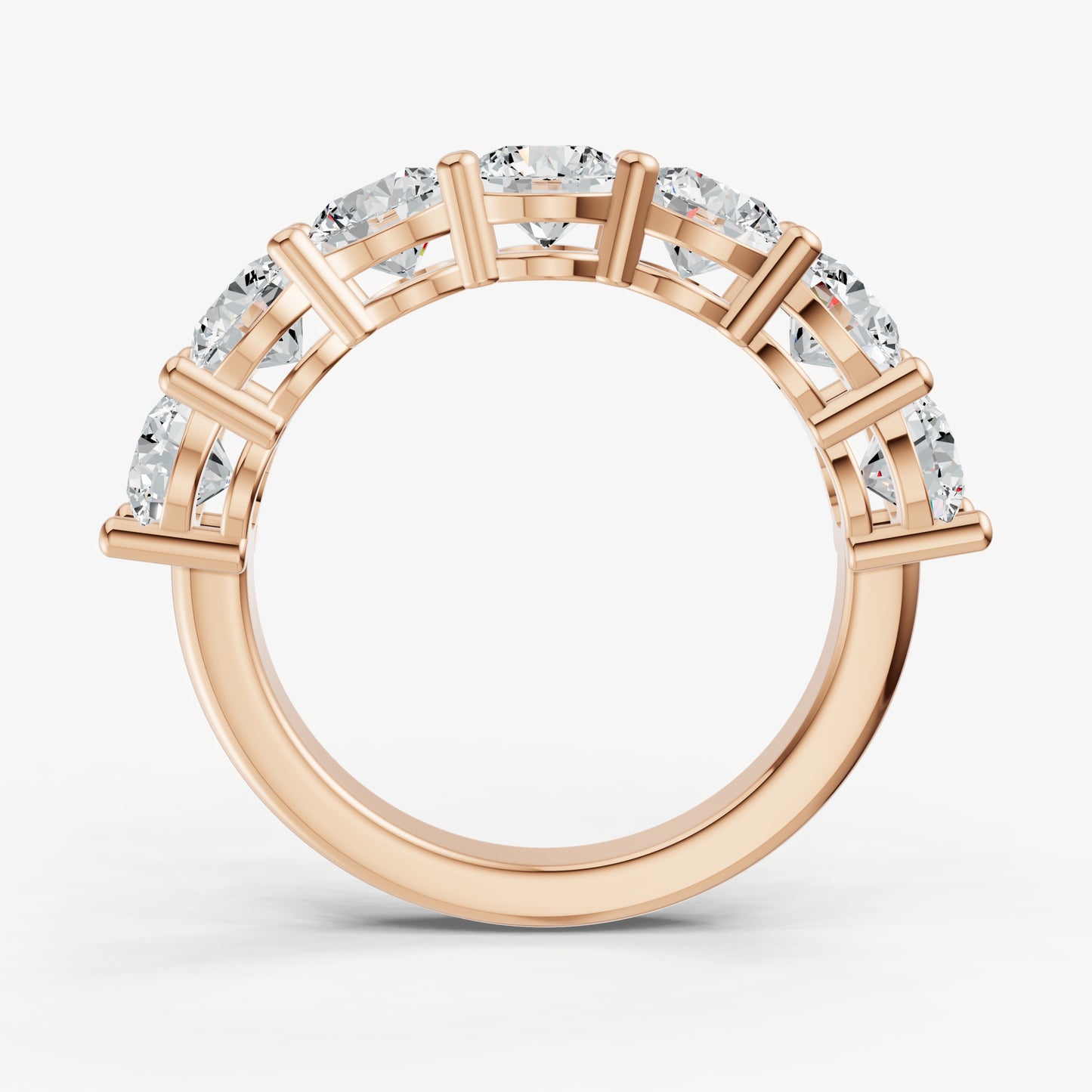 Statement Crown Set Round 40pt Diamond Band