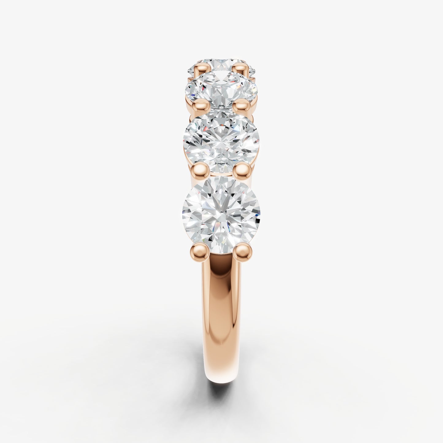 Statement Crown Set Round 40pt Diamond Band