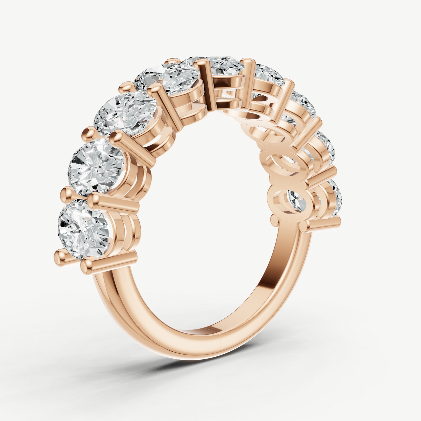 Statement Crown Set Oval 45pt Diamond Band