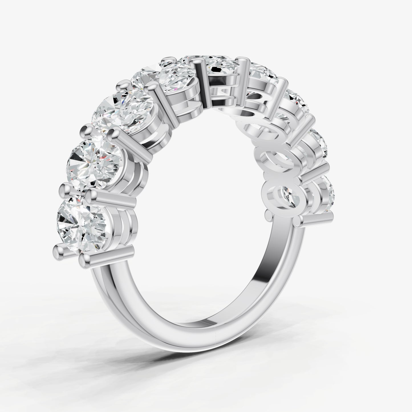 Statement Crown Set 0.45ct (45pt) Diamond Band
