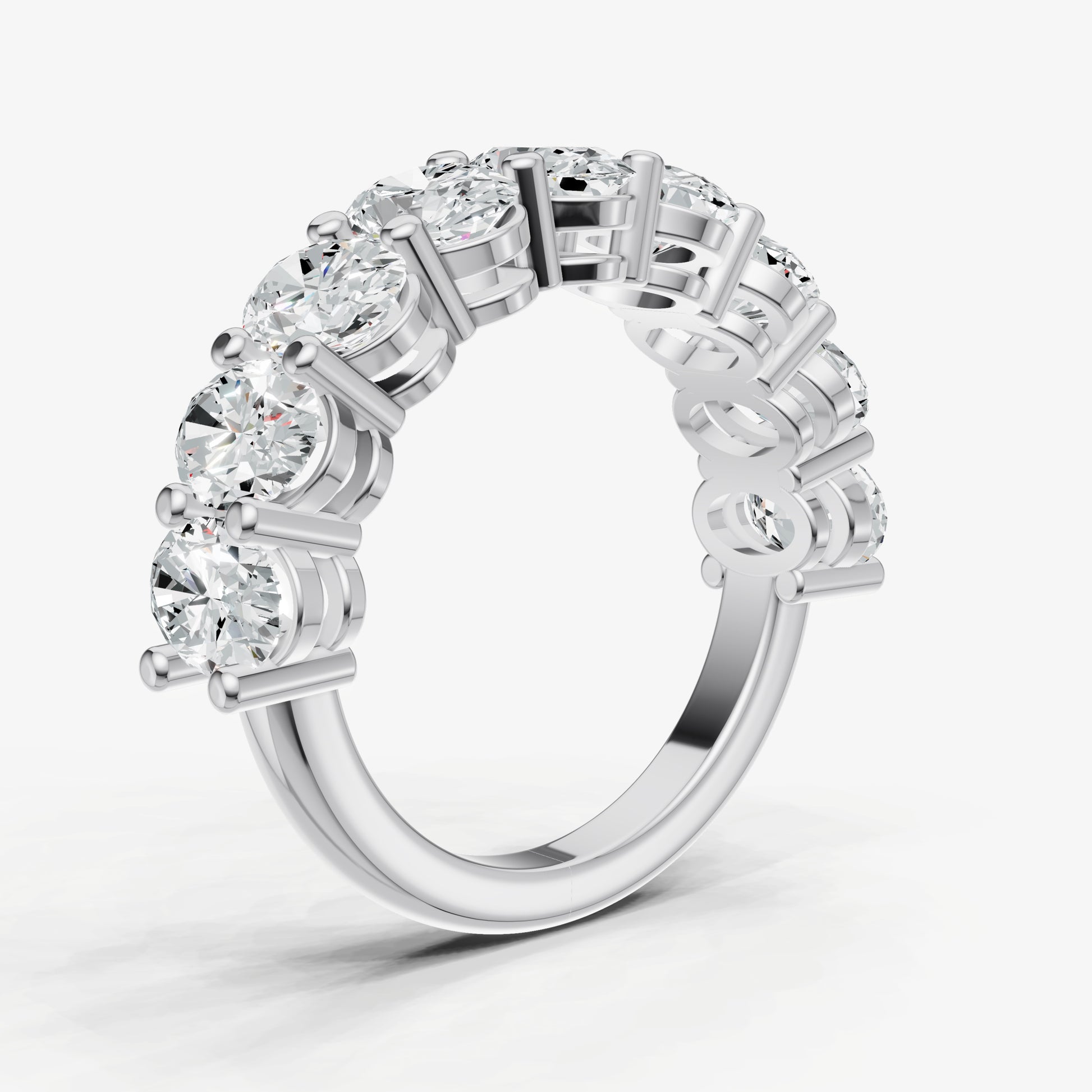 Statement Crown Set 0.45ct (45pt) Diamond Band
