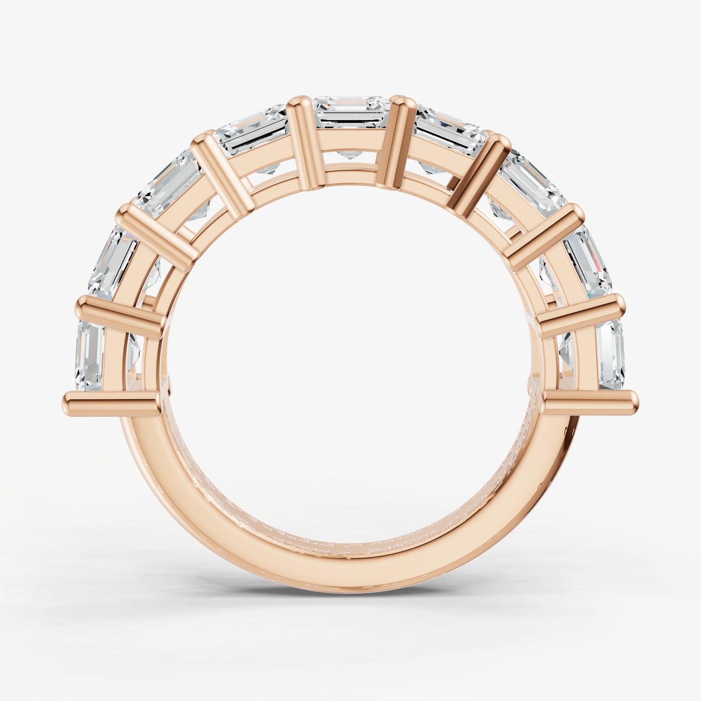 Statement Crown Set Asscher 50pt Diamond Band