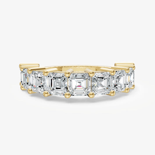 Statement Crown Set Asscher 50pt Diamond Band