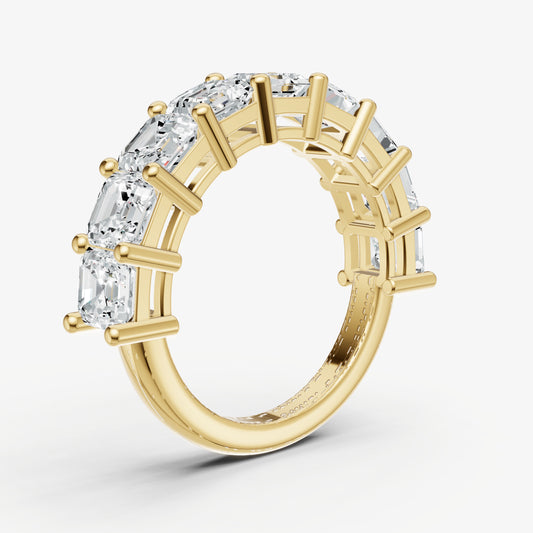 Statement Crown Set Asscher 50pt Diamond Band