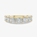 Statement Crown Set Cushion 50pt Diamond Band
