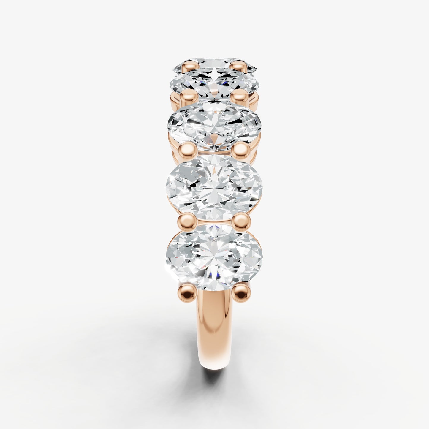 Statement Crown Set Oval 50pt Diamond Band