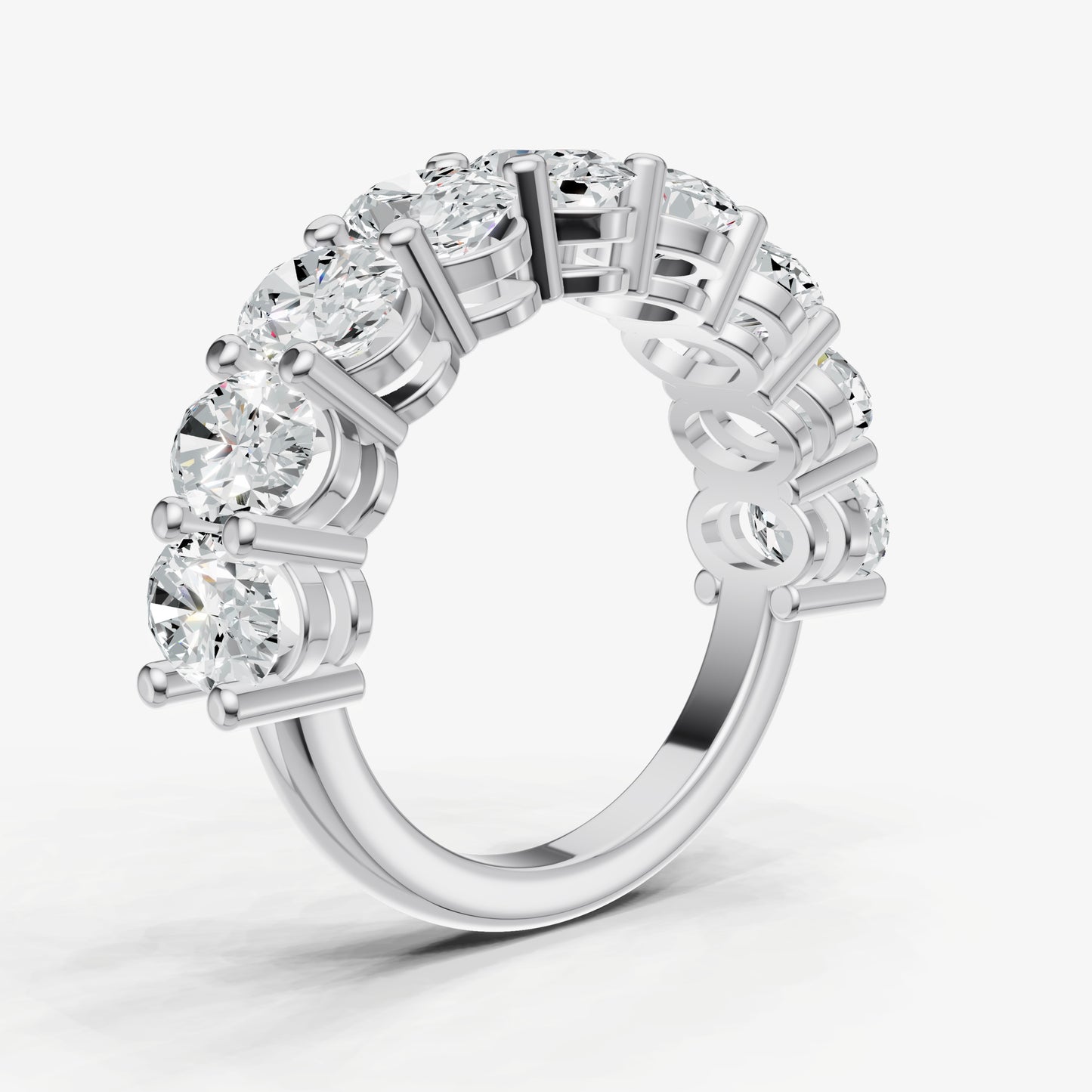 Statement Crown Set 0.50ct (50pt) Diamond Band