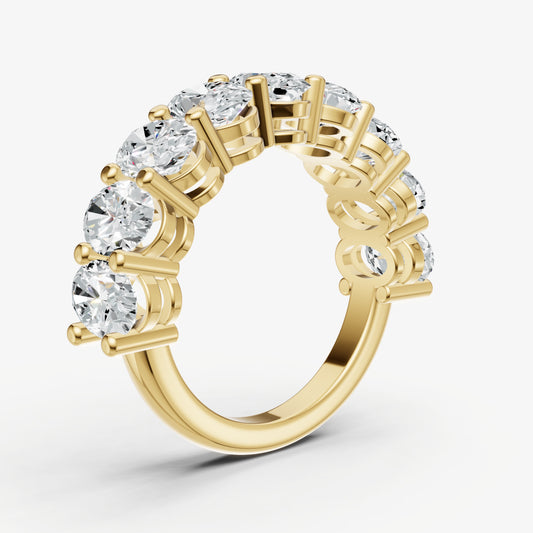 Statement Crown Set Oval 50pt Diamond Band