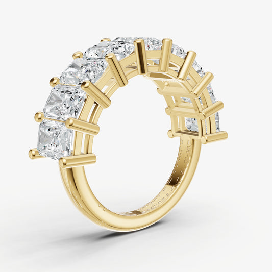 Statement Crown Set Radiant 50pt Diamond Band