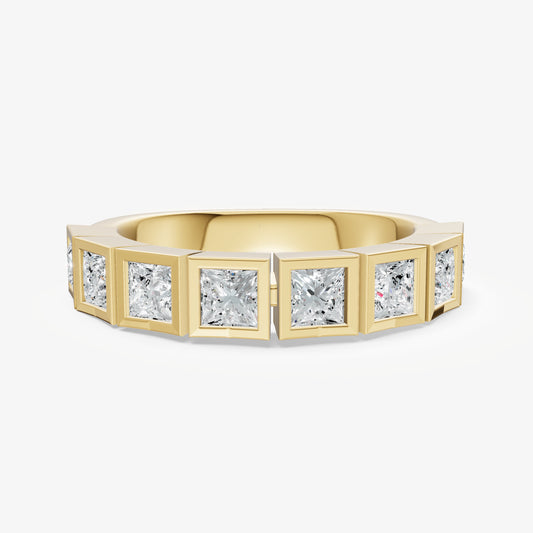 Bezel Set Princess 15pt Diamond Band