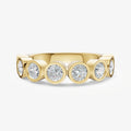 Bezel Set Round 15pt Diamond Band