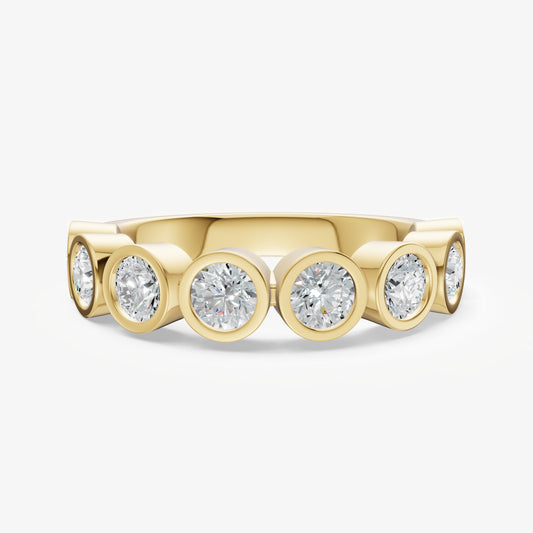 Bezel Set 0.15ct (15pt) Diamond Band