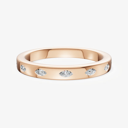 Hammer Set Marquise Diamond Band
