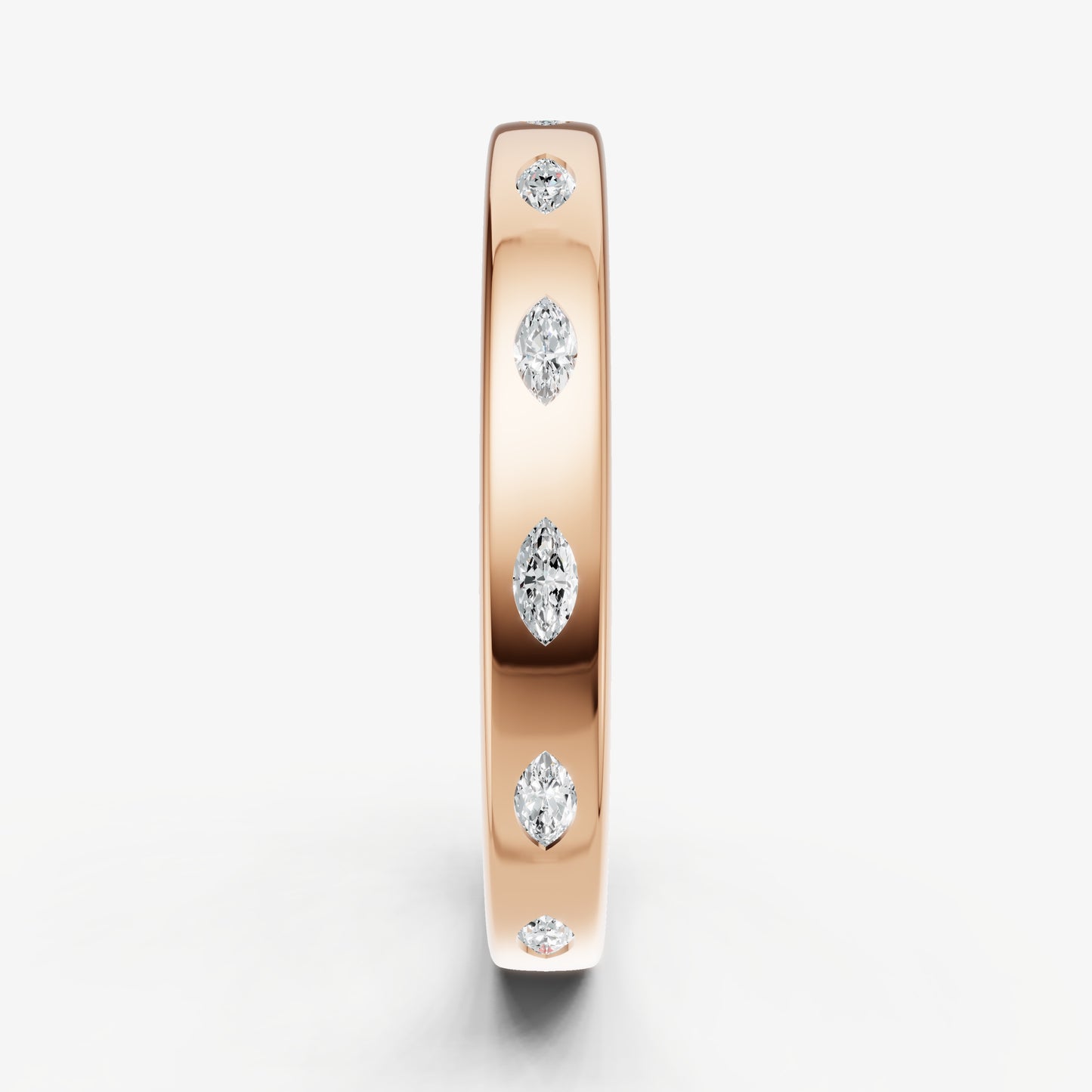 Hammer Set Marquise Diamond Band