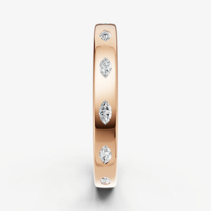 Hammer Set Marquise Diamond Band
