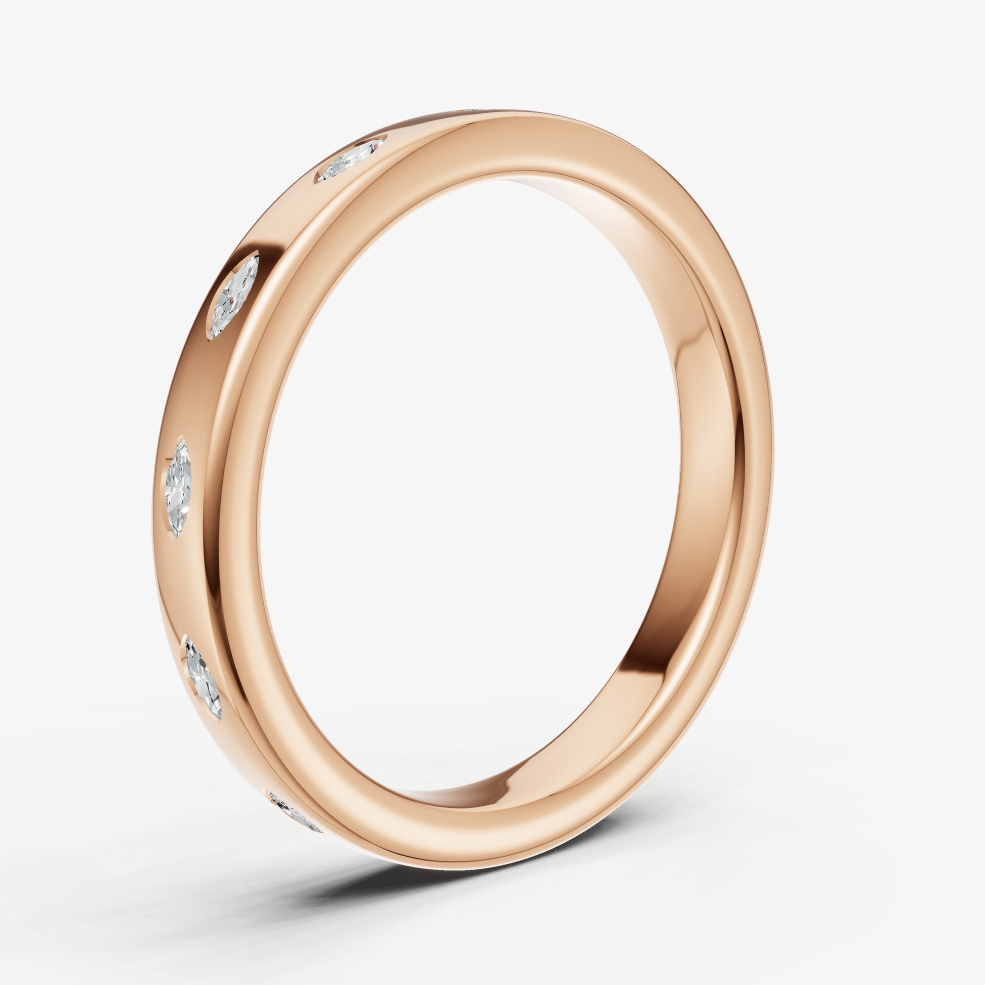 Hammer Set Marquise Diamond Band