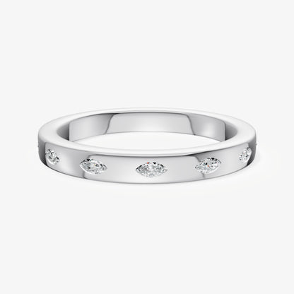 Hammer Set Marquise Diamond Band
