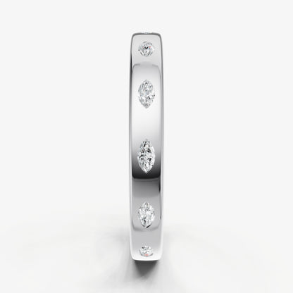Hammer Set Marquise Diamond Band
