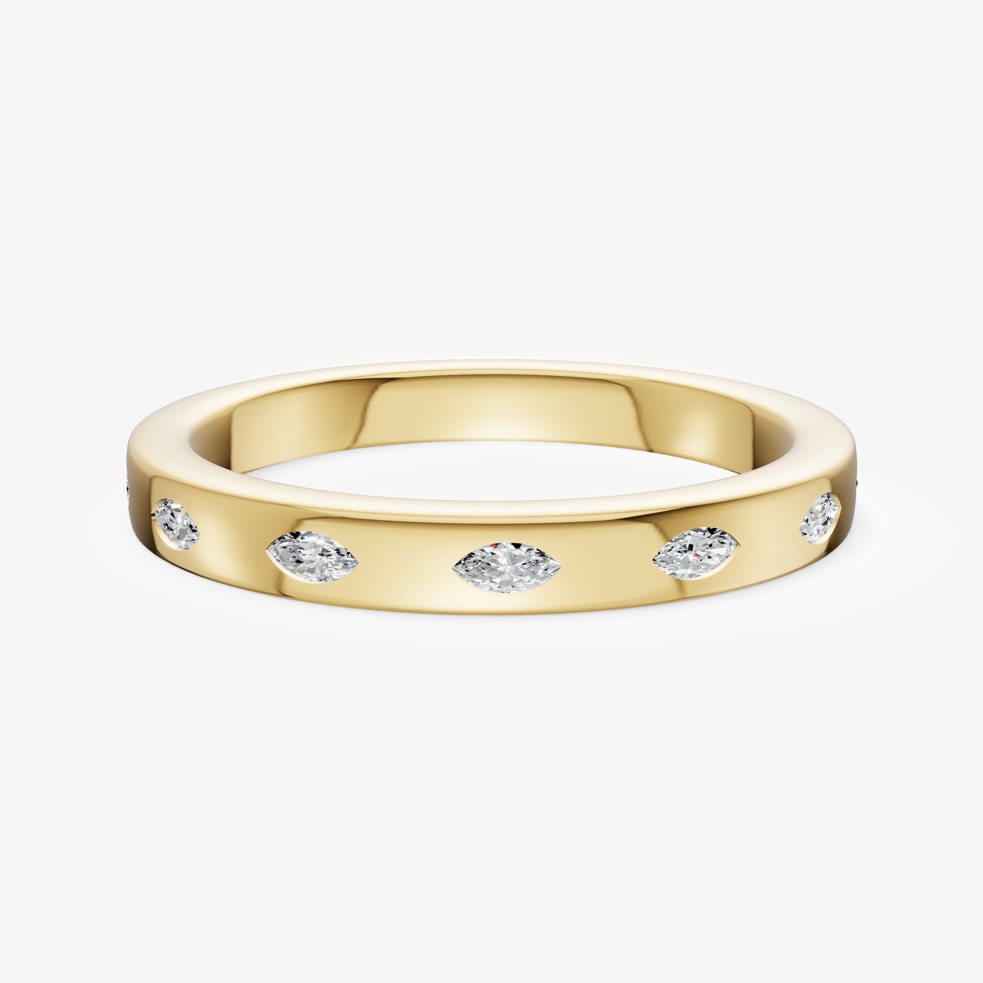 Hammer Set Marquise Diamond Band