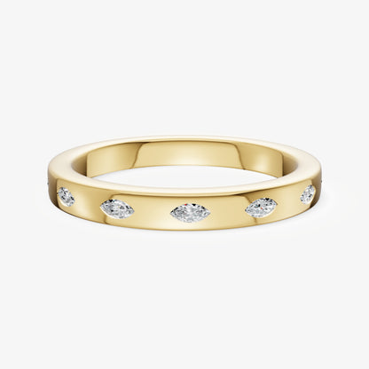 Hammer Set Marquise Diamond Band