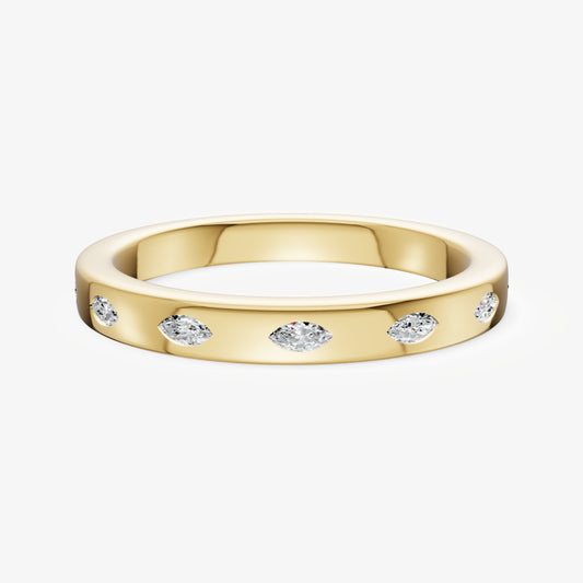 Hammer Set Marquise Diamond Band