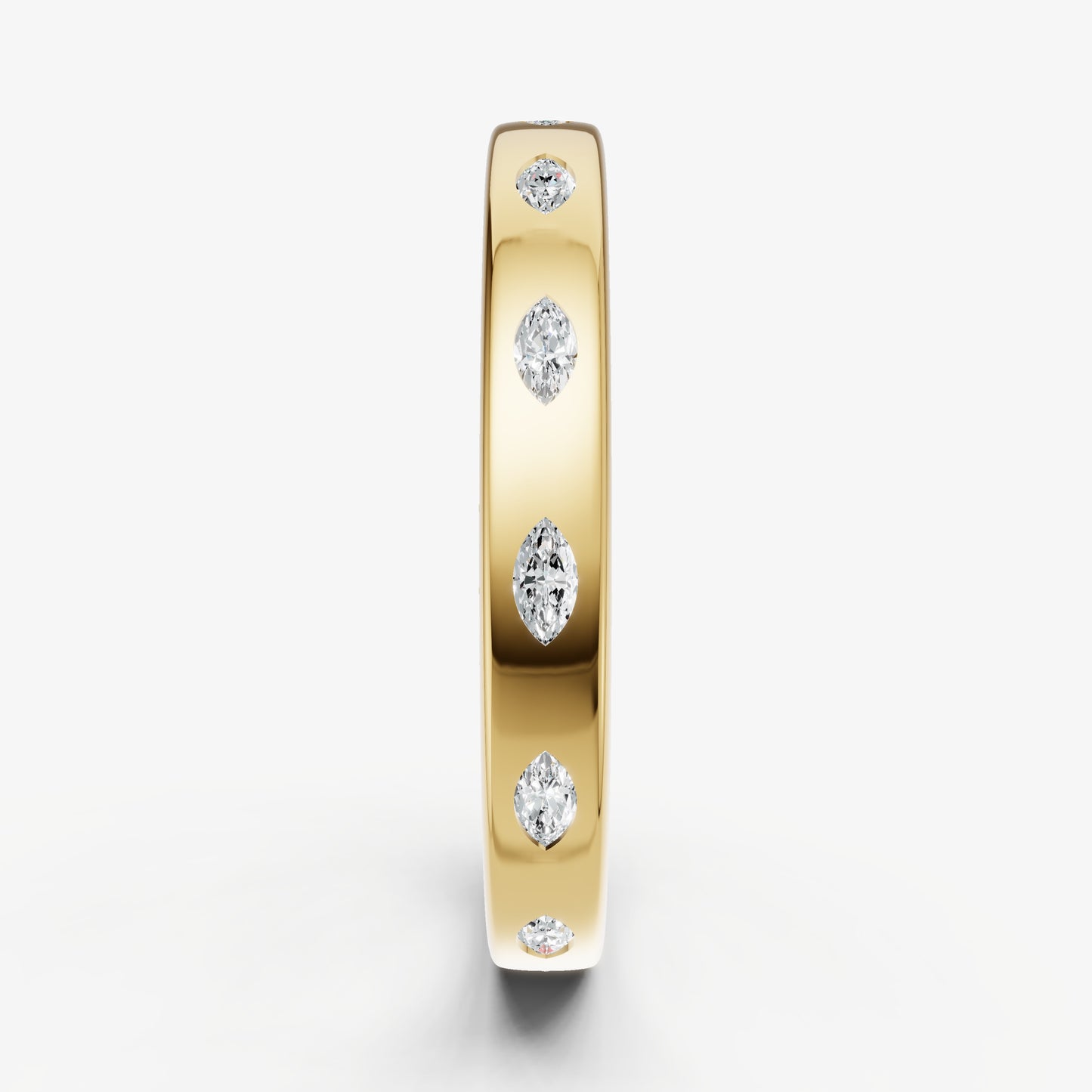 Hammer Set Marquise Diamond Band
