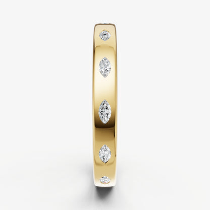 Hammer Set Marquise Diamond Band