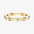 Hammer Set Oval Diamond Band
