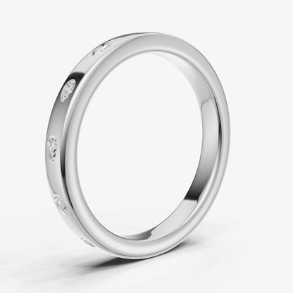 Hammer Set Pear Diamond Band