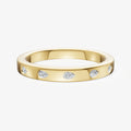 Hammer Set Pear Diamond Band