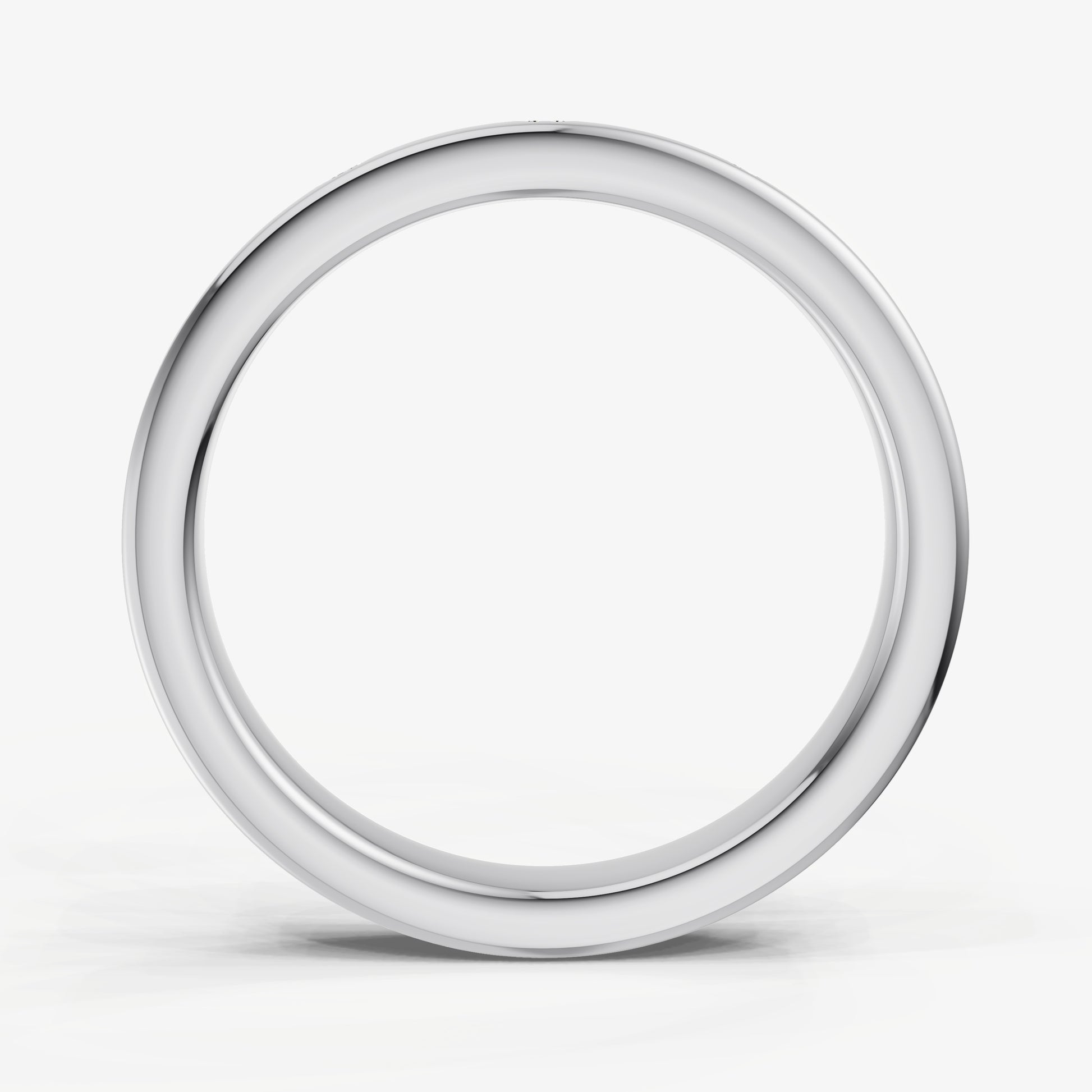 Hammer Set Round Diamond Band