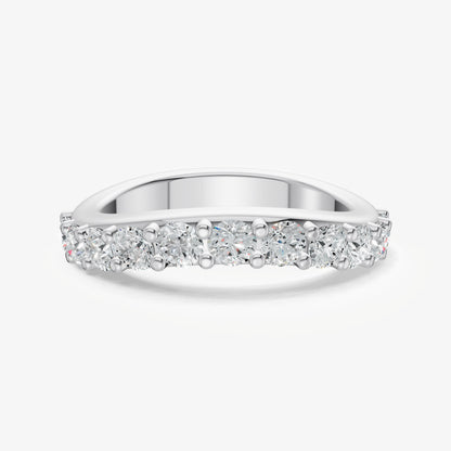 Curved Shared Claw 0.10ct (10pt) Diamond Band