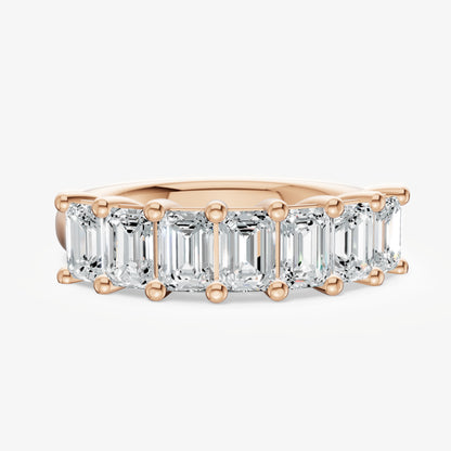 Crown Set Emerald Diamond Pinky Ring