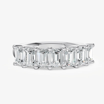 Crown Set Emerald Diamond Pinky Ring