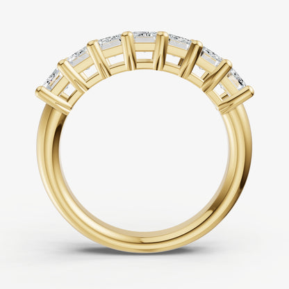 Crown Set Emerald Diamond Pinky Ring