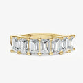 Crown Set Emerald Diamond Pinky Ring