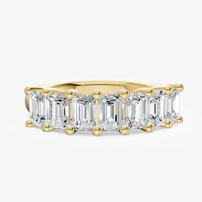 Crown Set Emerald Diamond Pinky Ring