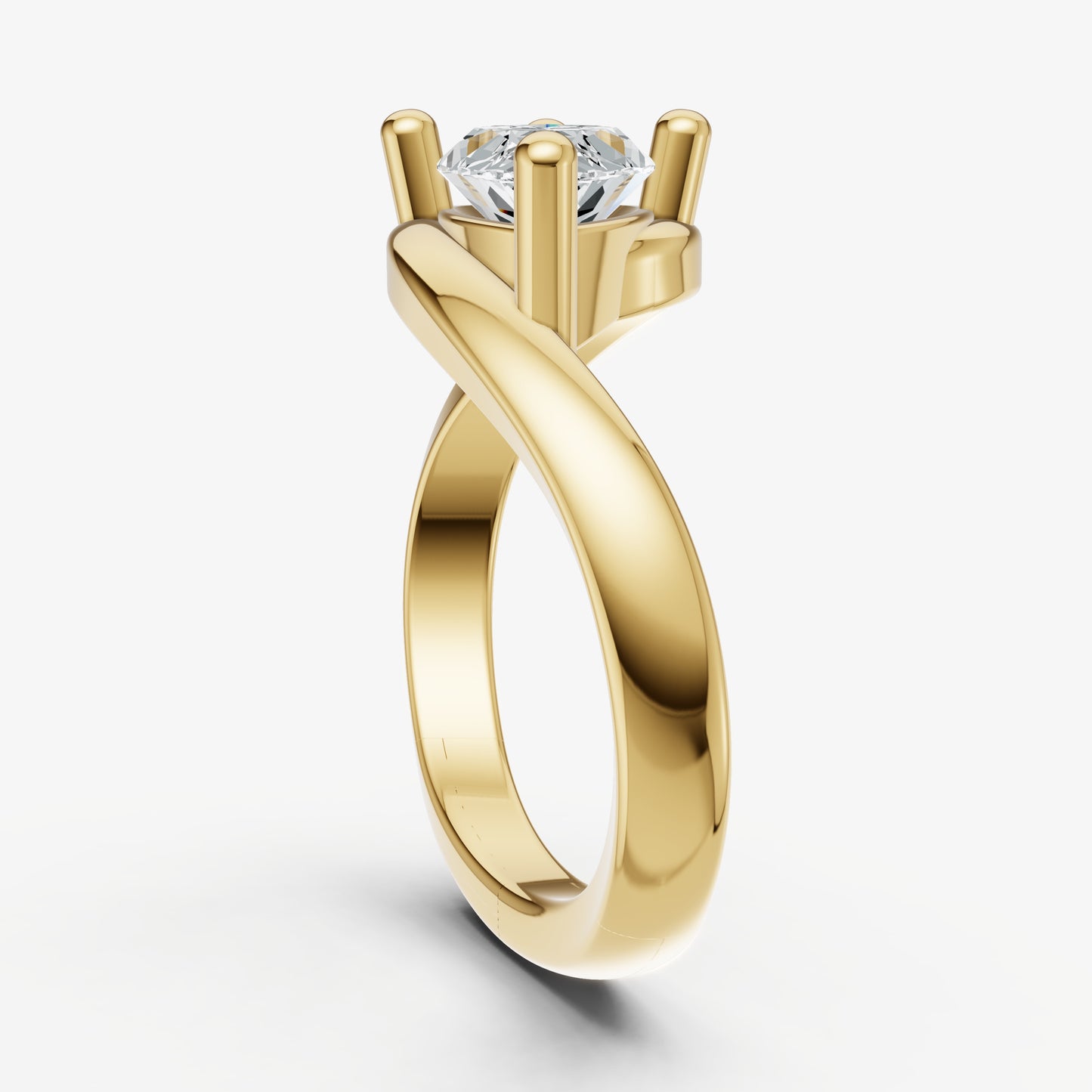 Wrap Marquise Diamond Pinky Ring