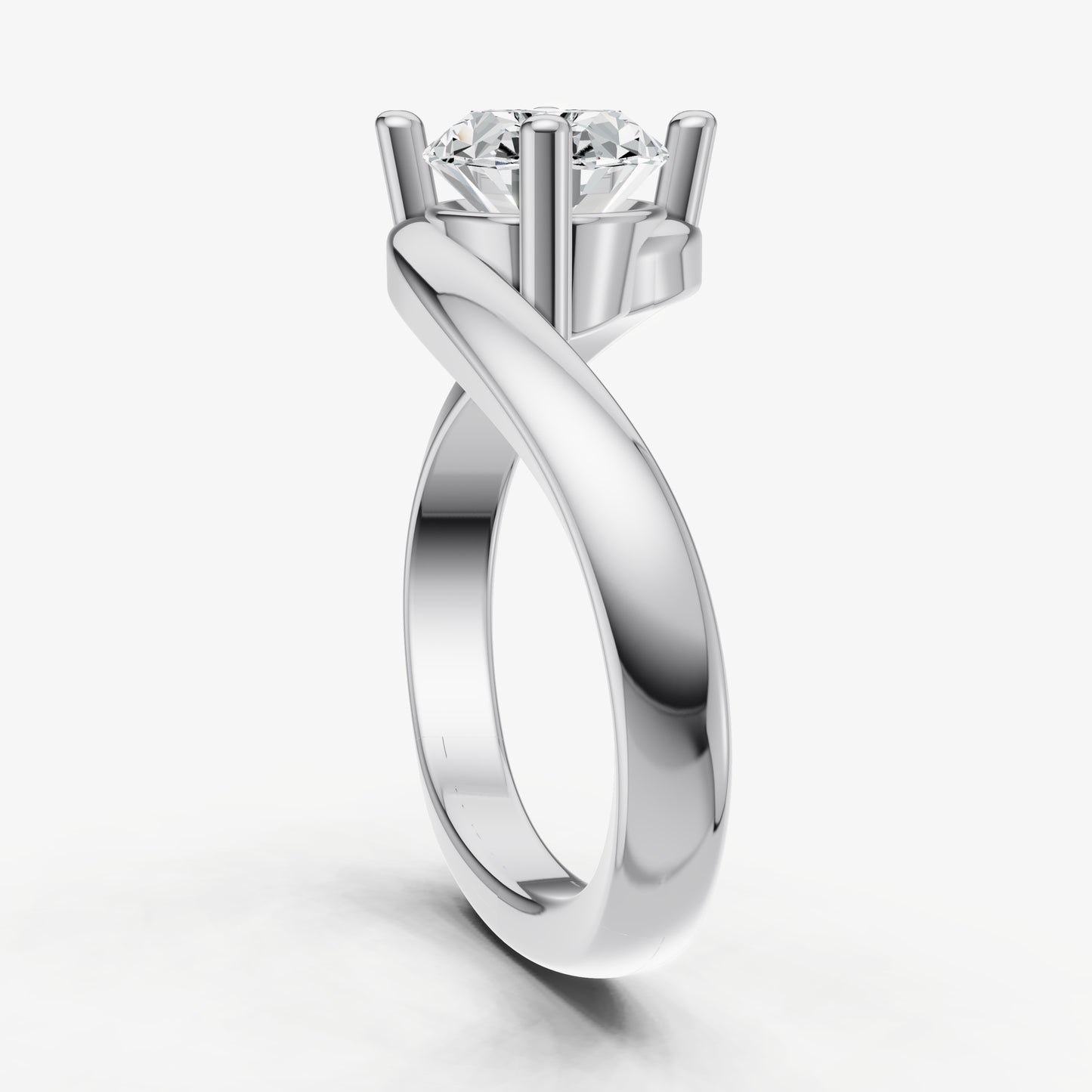 Wrap Oval Diamond Pinky Ring