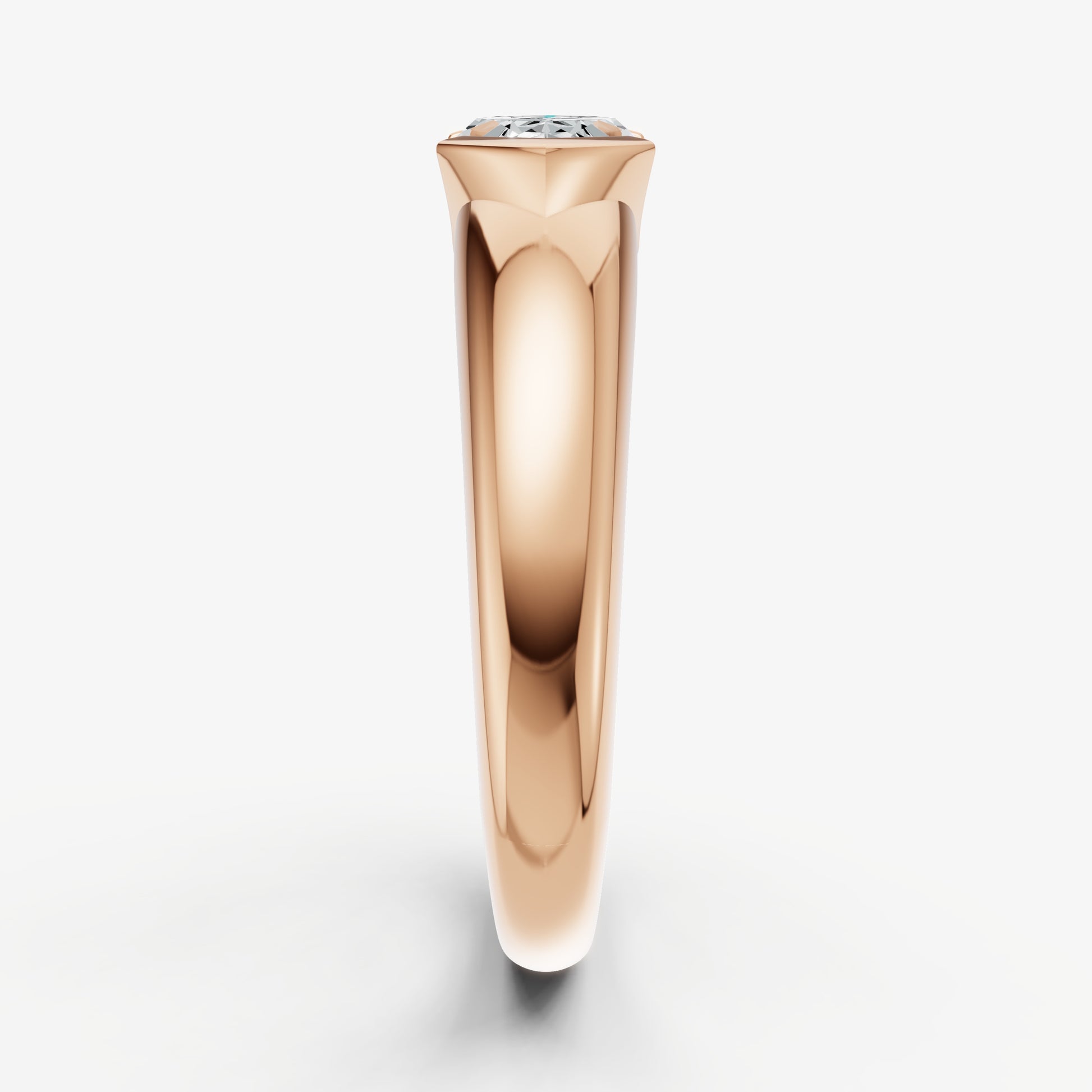 Half Bezel East West Marquise Diamond Ring