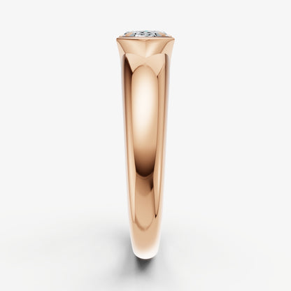 Half Bezel East West Marquise Diamond Ring