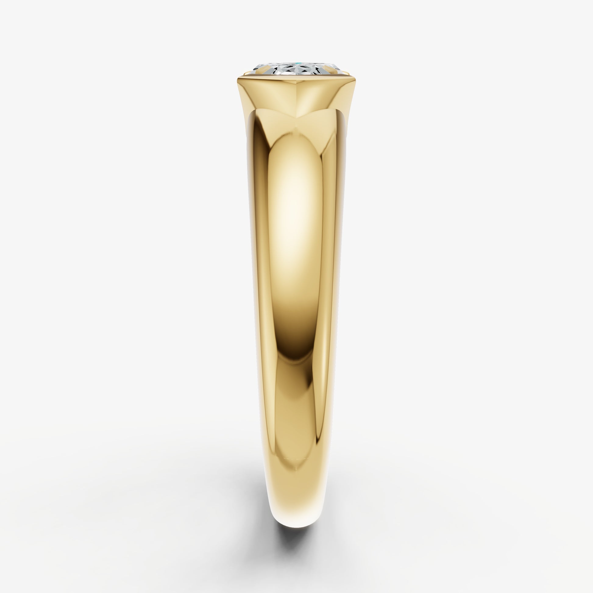 Half Bezel East West Marquise Diamond Ring