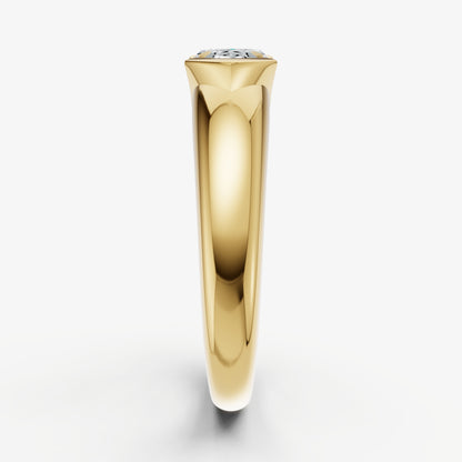 Half Bezel East West Marquise Diamond Ring