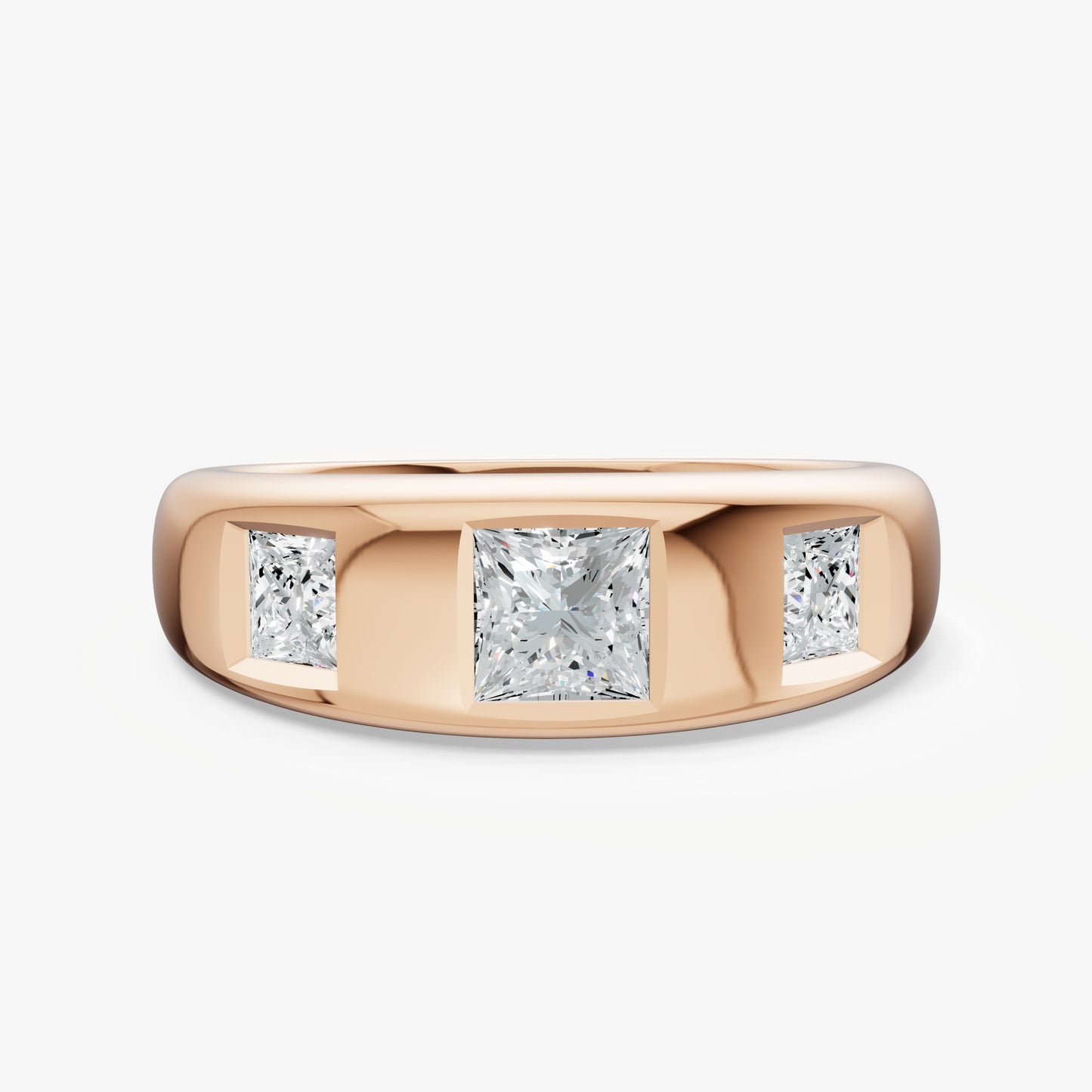 Diamond Set Gypsy Princess Pinky Ring